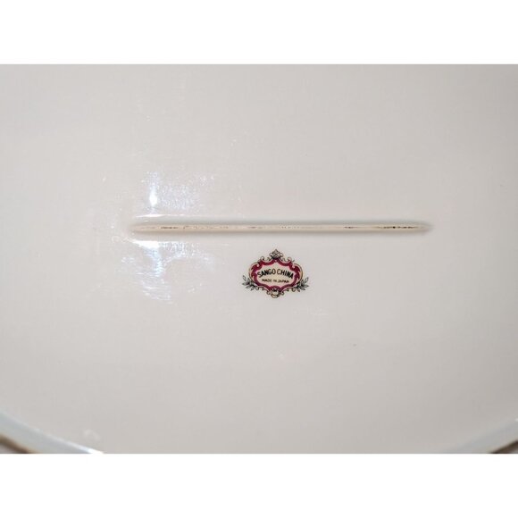 Vintage Sango China Oval Serving Platter Gold Trim Yellow Rose Design - Picture 3 of 11